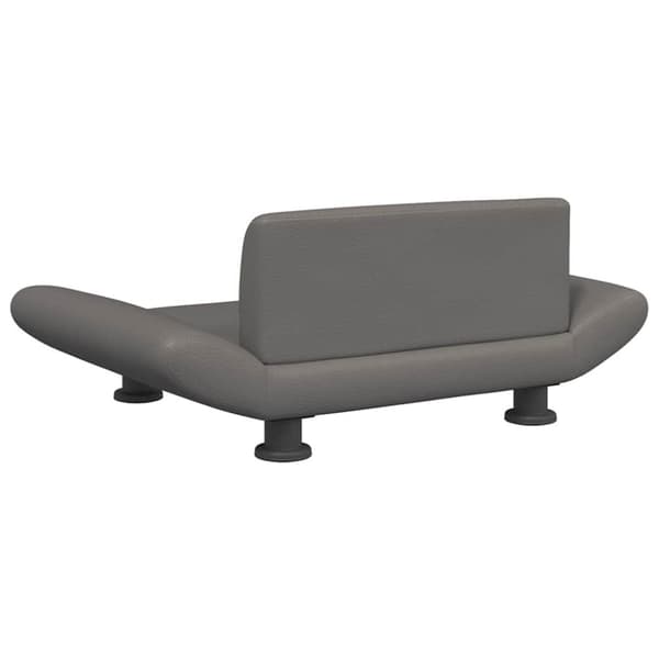 vidaXL hundeseng 70x45x28 cm kunstlæder grå