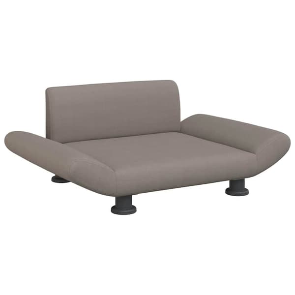 vidaXL hundeseng 70x45x28 cm stof gråbrun