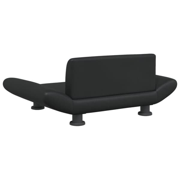 vidaXL Hundbädd svart 70x45x28 cm konstläder