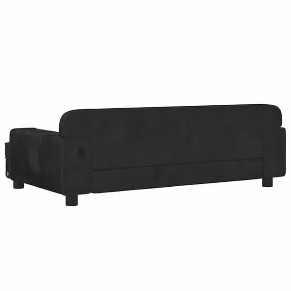 vidaXL Hundbädd svart 90x53x30 cm sammet
