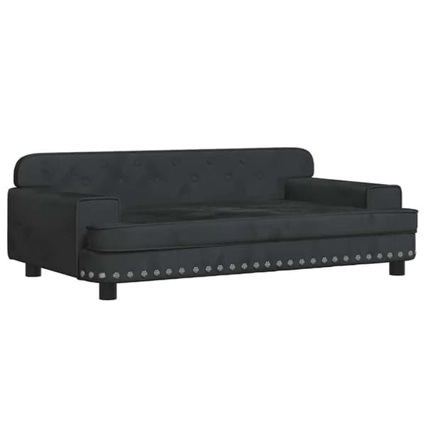 vidaXL Hundbädd svart 90x53x30 cm sammet