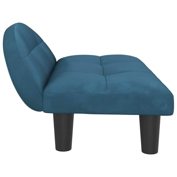 vidaXL hundeseng 70x52x30 cm velour blå