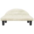 Miniatyrbillede 4 af 8: vidaXL hundeseng 70x52x30 cm velour cremefarvet