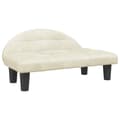 Miniatyrbillede 1 af 8: vidaXL hundeseng 70x52x30 cm velour cremefarvet