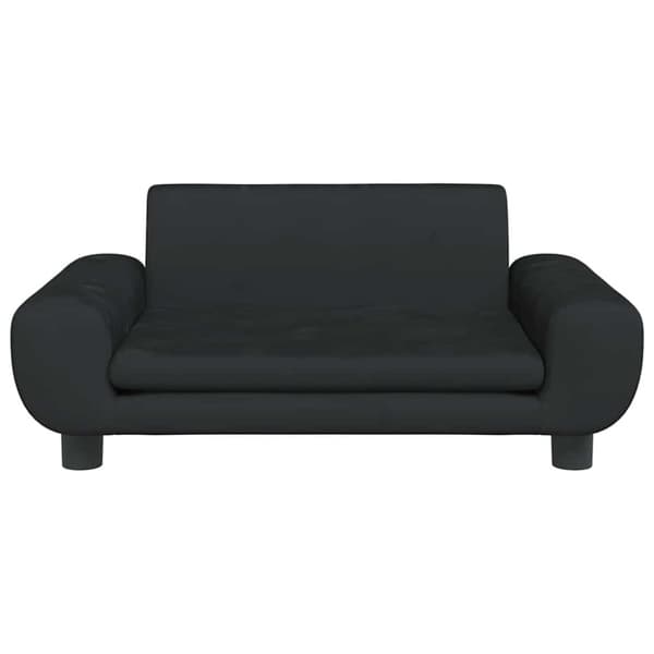 vidaXL hundeseng 70x45x33 cm velour sort