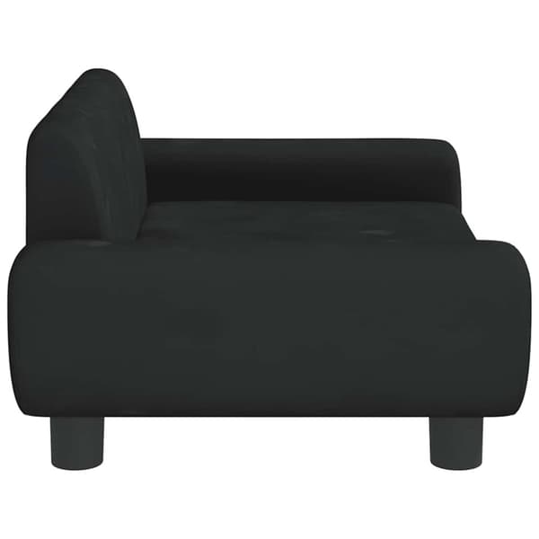 vidaXL hundeseng 70x45x33 cm velour sort