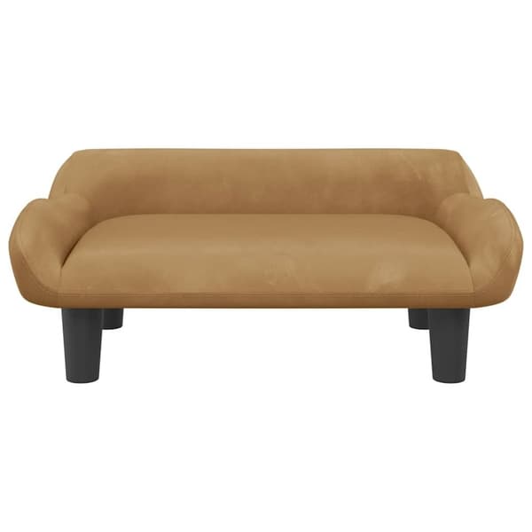 vidaXL hundeseng 70x40x24 cm velour brun