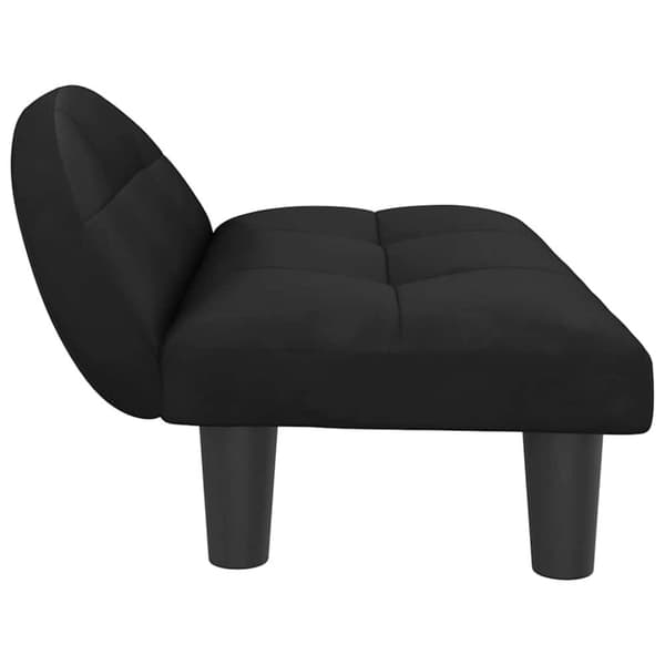 vidaXL hundeseng 70x52x30 cm velour sort