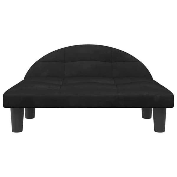vidaXL Hundbädd svart 70x52x30 cm sammet