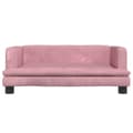 Miniatyrbillede 2 af 7: vidaXL hundeseng 80x45x30 cm velour lyserød