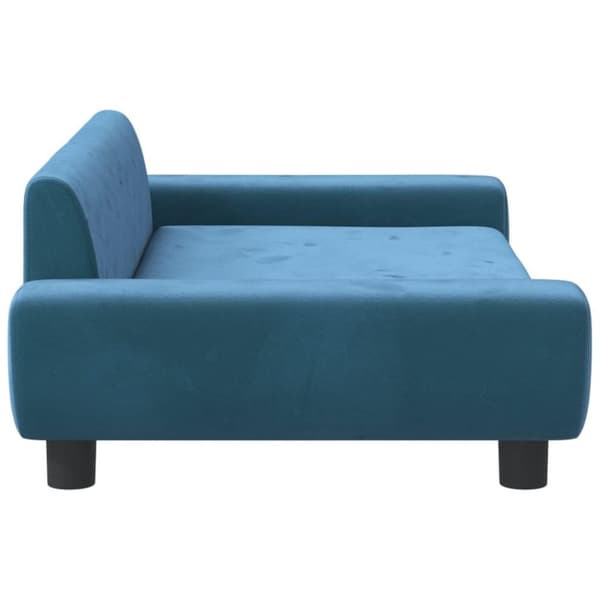 vidaXL hundeseng 100x54x33 cm velour blå