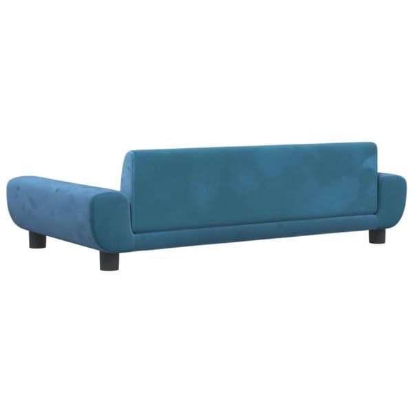 vidaXL hundeseng 100x54x33 cm velour blå
