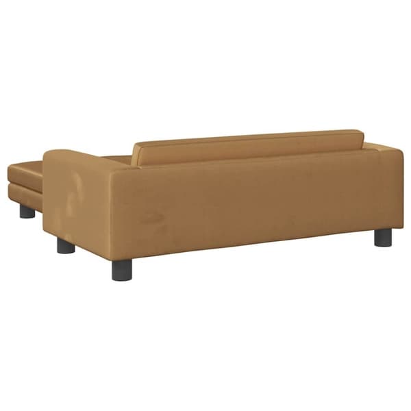 vidaXL hundeseng med forlængelse 100x50x30 cm velour brun