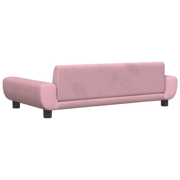 vidaXL Hundbädd rosa 100x54x33 cm sammet