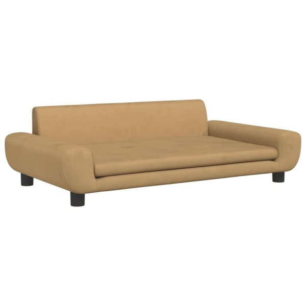 vidaXL hundeseng 100x54x33 cm velour brun