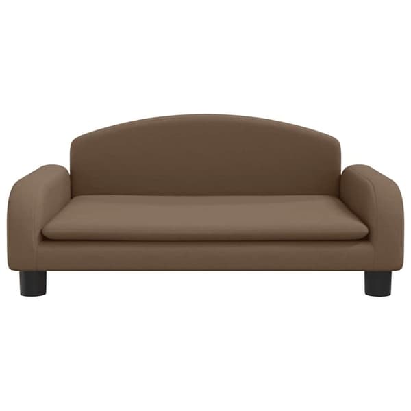 vidaXL hundeseng 70x45x30 cm stof brun