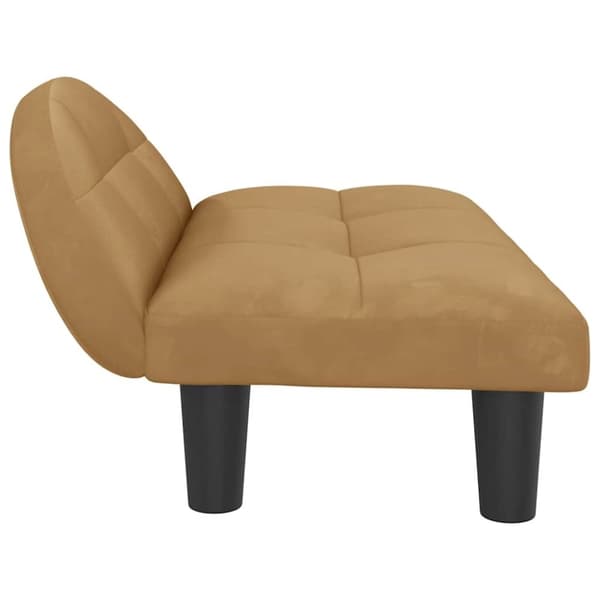 vidaXL Hundbädd brun 70x52x30 cm sammet