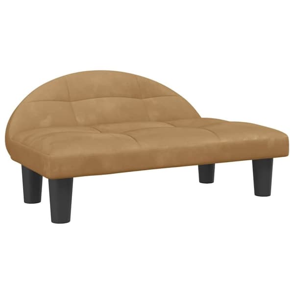 vidaXL Hundbädd brun 70x52x30 cm sammet