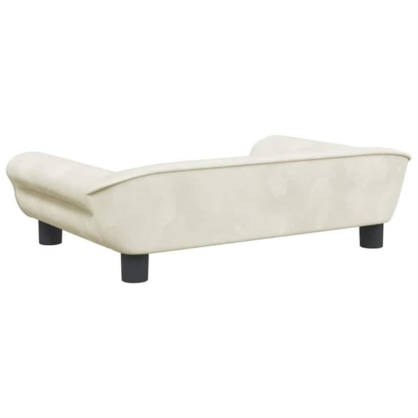 vidaXL hundeseng 70x48x22 cm velour cremefarvet