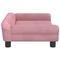 Miniatyrbillede 3 af 7: vidaXL hundeseng 70x48x22 cm velour lyserød
