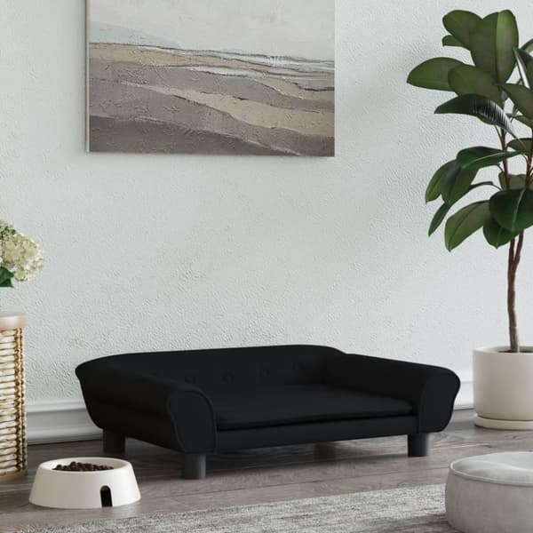 vidaXL hundeseng 70x48x22 cm velour sort