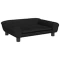 Miniatyrbillede 1 af 7: vidaXL hundeseng 70x48x22 cm velour sort