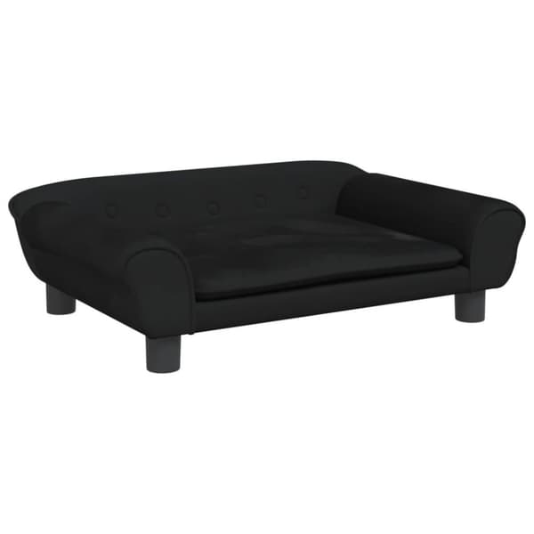 vidaXL hundeseng 70x48x22 cm velour sort