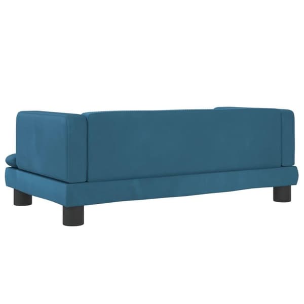 vidaXL hundeseng 80x45x30 cm velour blå