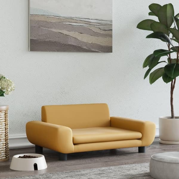 vidaXL hundeseng 70x45x33 cm velour brun