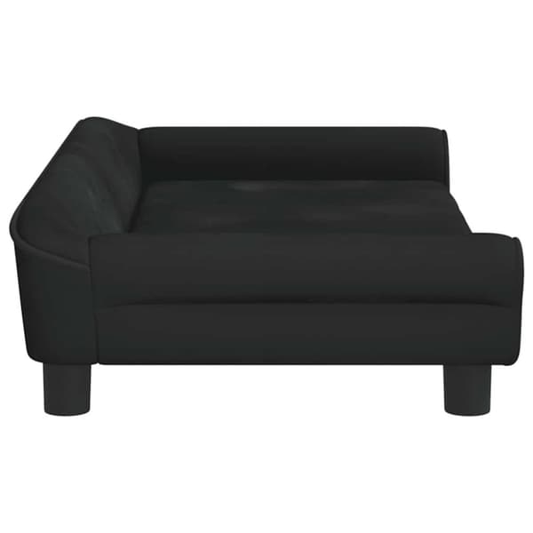 vidaXL Hundbädd svart 100x50x21 cm sammet