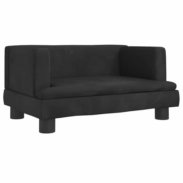 vidaXL hundeseng 60x40x30 cm velour sort