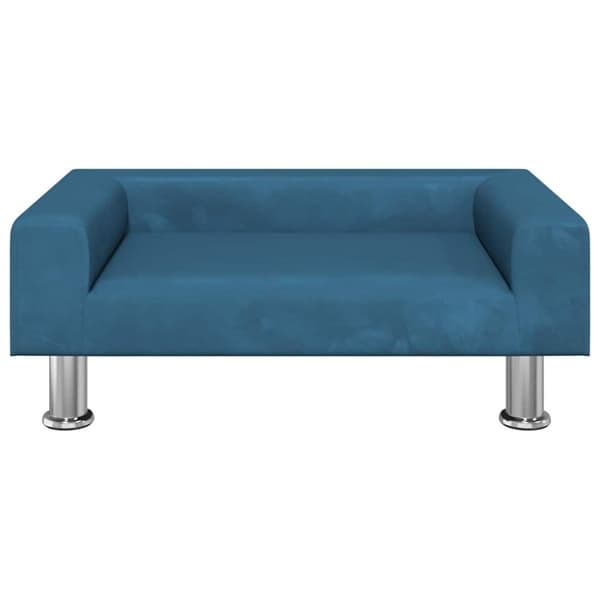vidaXL Hundbädd blå 70x45x26,5 cm sammet