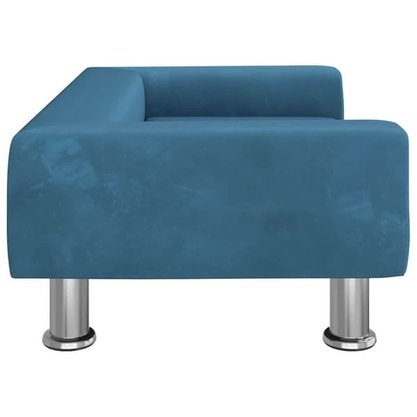 vidaXL Hundbädd blå 70x45x26,5 cm sammet