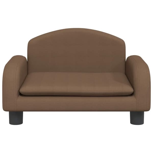 vidaXL hundeseng 50x40x30 cm stof brun
