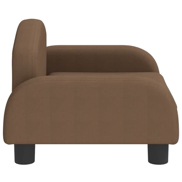 vidaXL hundeseng 50x40x30 cm stof brun