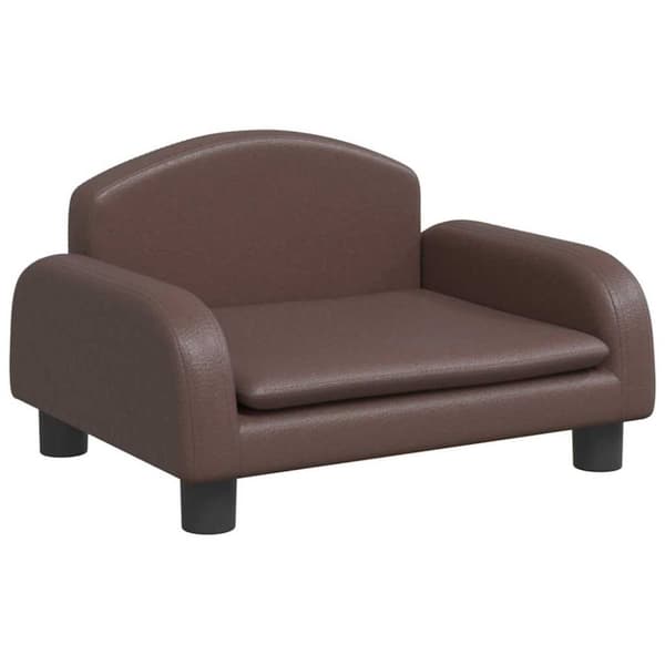 vidaXL Hundbädd brun 50x40x30 cm konstläder vidaXL Hundbädd brun 50x40x30 cm konstläder
