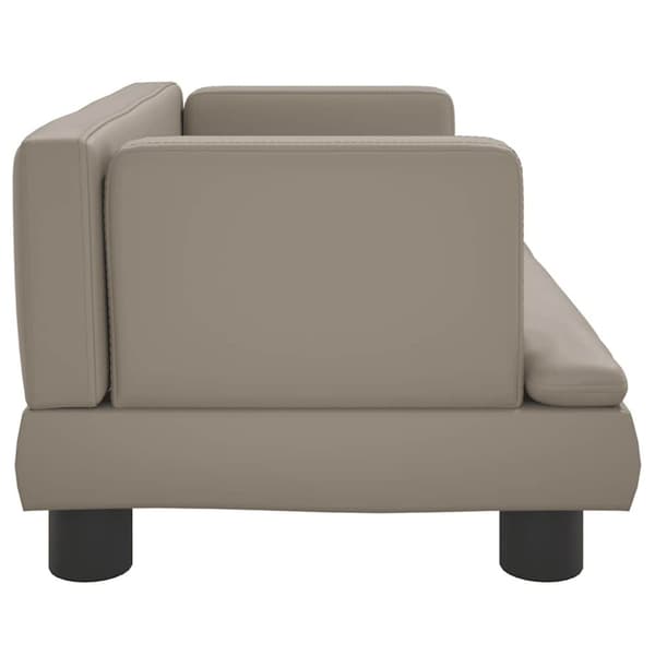 vidaXL hundeseng 60x40x30 cm kunstlæder cappuccinofarvet