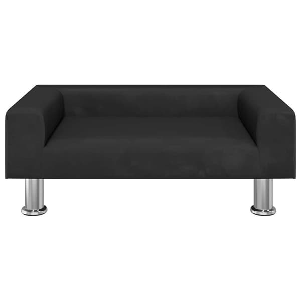 vidaXL Hundbädd svart 70x45x26,5 cm sammet