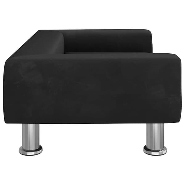 vidaXL Hundbädd svart 70x45x26,5 cm sammet