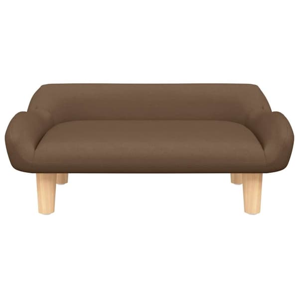 vidaXL hundeseng 70x40x24 cm stof brun
