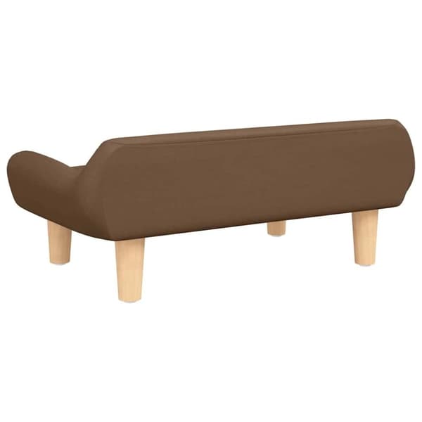 vidaXL hundeseng 70x40x24 cm stof brun