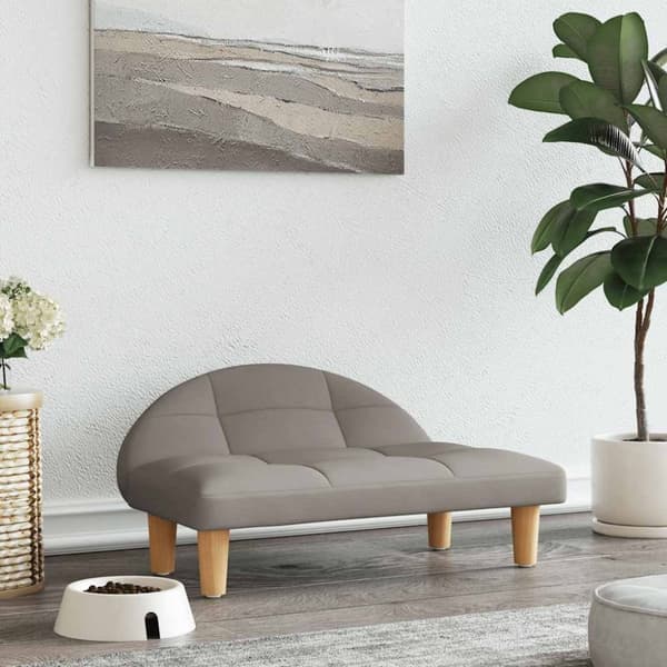vidaXL Hundbädd taupe 70x52x30 cm tyg