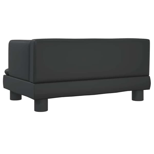 vidaXL Hundbädd svart 60x40x30 cm konstläder
