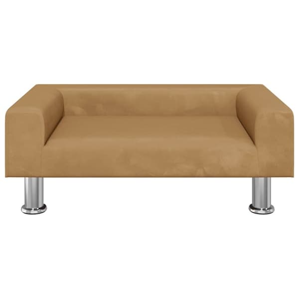 vidaXL hundeseng 70x45x26,5 cm velour brun