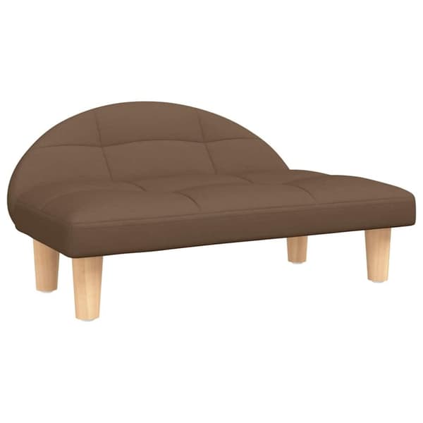 vidaXL hundeseng 70x52x30 cm stof brun