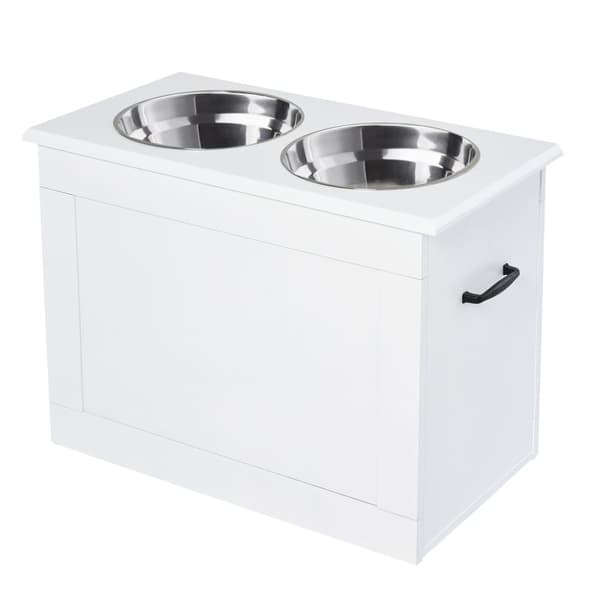 Rootz Feeder - 2 Feeder - Opbevaringsplads - MDF - Hvid - 60 x 30 x 41 cm