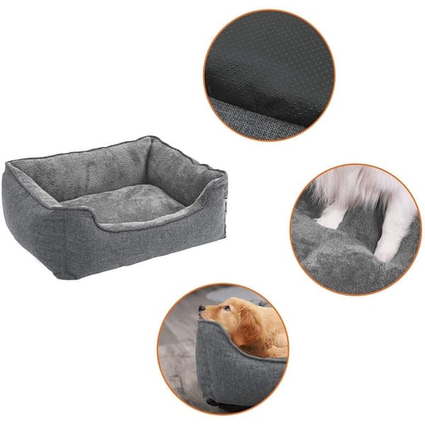 Rootz Deluxe -koiransänky - Pestävä koiransänky - Irrotettava päällinen - Koiran sänky - 90 x 75 x 25 cm