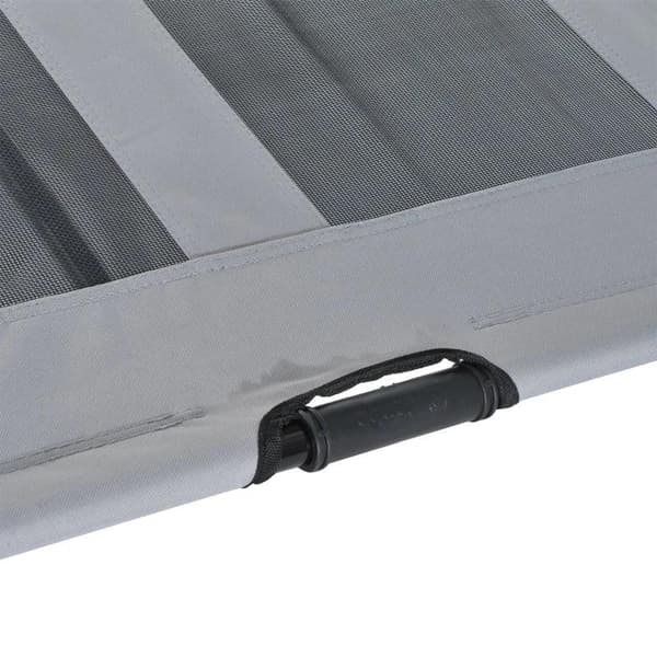 Rootz Pet Bed - Hundeseng - Udendørs hundeseng - Seng med baldakin - UV-beskyttelse - Åndbar - Grå - 92 X 76 X 90 Cm