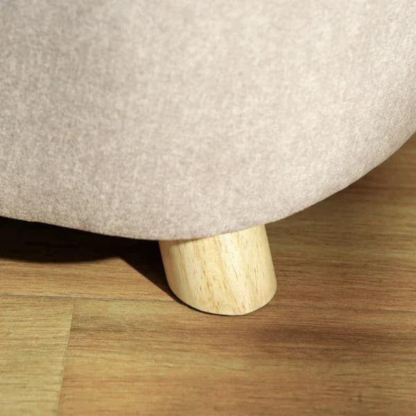 Rootz Pet Sofa - Hundmatta - Hundsäng - Hundsoffa - Hundsoffa - Kattsoffa med kudde - Bakficka - Plyschskum - Furu - Gräddvit - 70 x 47 x 30 cm