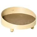 Miniatyrbillede 1 af 5: Rootz kæledyrsseng - Højhundeseng - Hundeseng - Med pude - Rund kæledyrsseng - Hundesoveplads - Natur/Lysebrun - Ø59 x 23,5 cm